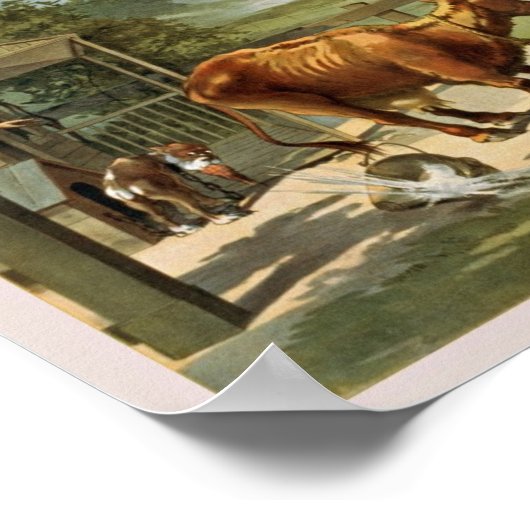 Vintage Comedy-Show-Werbung Poster (Ecke)