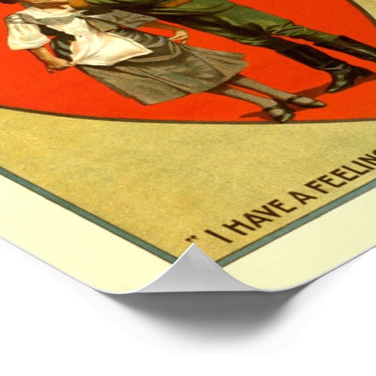 Vintage Comedy-Show-Werbung Poster (Ecke)