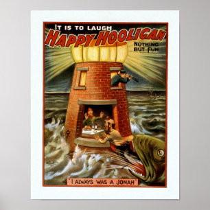 Vintage Comedy-Show-Werbung Poster