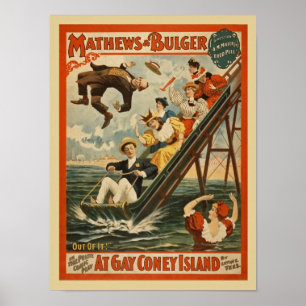 Vintage Comedy-Show-Werbung Poster