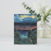 Vintage Comet Book Illustration Miles Postkarte (Stehend Vorderseite)