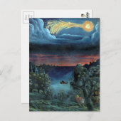 Vintage Comet Book Illustration Miles Postkarte (Vorne/Hinten)