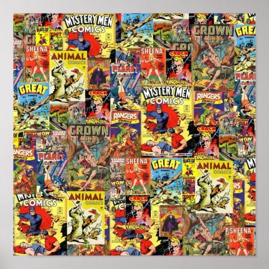 Vintage Comic-Abdeckung Poster (Vorne)