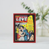 Vintage Comic Buchabdeckungen auf Postkarte (Stehend Vorderseite)