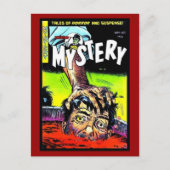 Vintage Comic Buchabdeckungen auf Postkarte (Vorderseite)