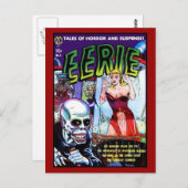 Vintage Comic Buchabdeckungen auf Postkarte (Vorne/Hinten)