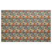 Vintage Comic-Helden in Retrofarben Stoff (Fat Quarter (45,7 x 55,9 cm))