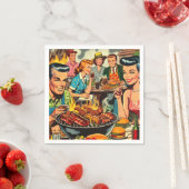 Vintage Comic Serviette (Beispiel)