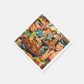 Vintage Comic Serviette (Ecke)