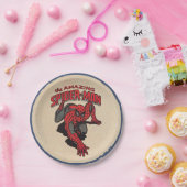 Vintage Comic-Spinnenkopfplatte Pappteller (Party)