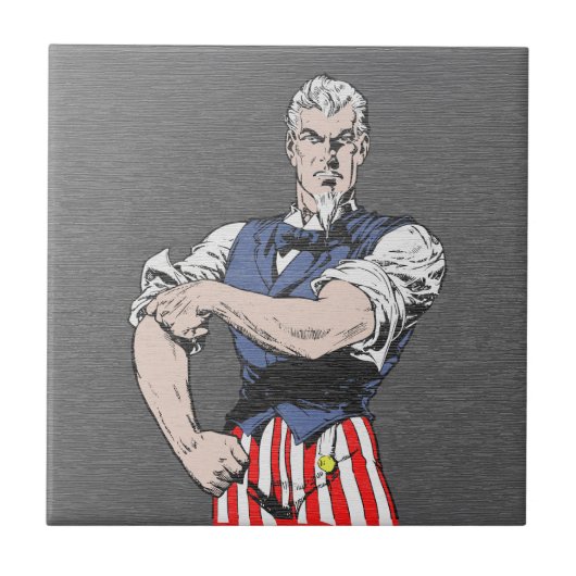 Vintage-Comic Uncle Sam Fliese (Vorderseite)