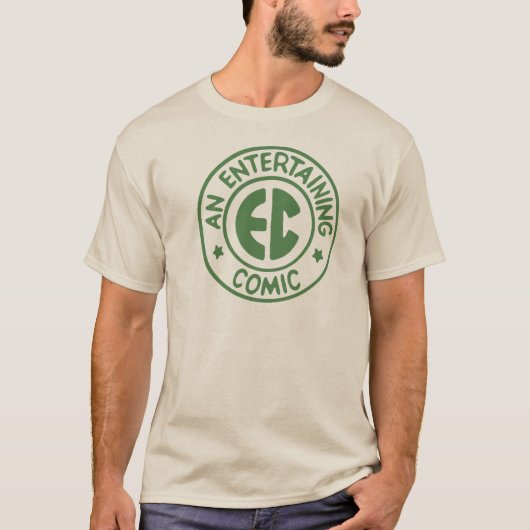 Vintage Comicen Grüne Logos T - Shirt (Vorderseite)