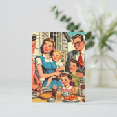 Vintage Comicen Postkarte (Stehend Vorderseite)