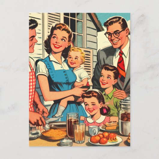 Vintage Comicen Postkarte (Vorderseite)