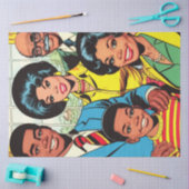 Vintage Comicen Seidenpapier (Basteln)