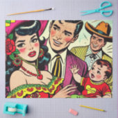 Vintage Comicen Seidenpapier (Basteln)