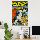 Vintage-Comics Fantasy Phantom Lady Poster (Heimbüro)