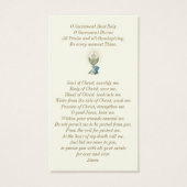 Vintage Communion Catholic Remembrance Holy Card (Rückseite)