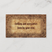 Vintage Company Visitenkarte (Rückseite)