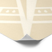 Vintage Compass Rose Poster (Ecke)