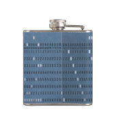 Vintage-Computer-Lochkarte Flachmann (Rückseite)