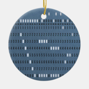 Vintage-Computer-Lochkarte Keramik Ornament