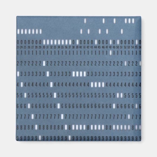 Vintage-Computer-Lochkarte Magnet (Vorne)