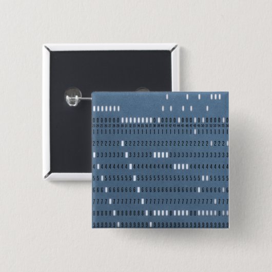 Vintage Computerkarte Button (Vorne & Hinten)