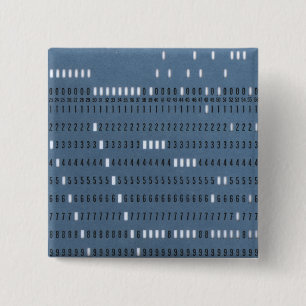 Vintage Computerkarte Button