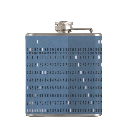 Vintage Computerkarte Flachmann (Rückseite)