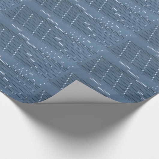 Vintage Computerkarte Geschenkpapier (Ecke)