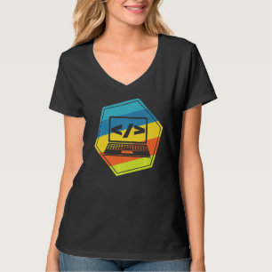 Vintage Computerprogramm Nerd Geek Programming Tec T-Shirt