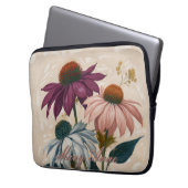 Vintage Cone-Blume Laptopschutzhülle (Vorderseite Links)
