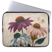Vintage Cone-Blume Laptopschutzhülle (Vorderseite)