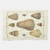 Vintage Cone-Muscheln Geschirrtuch (Horizontal)