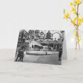 Vintage Coney-Insel-Fotografie Karte (Gelbe Blume)