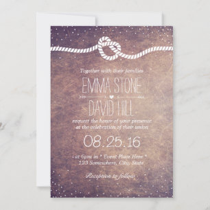 Vintage Confetti Dots knüpfen an die Hochzeit des  Einladung
