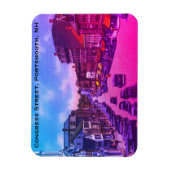 Vintage Congress Street, Portsmouth, NH Foto Magnet (Vertikal)