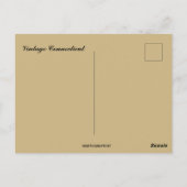 Vintage Connecticut Postkarte (Rückseite)