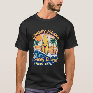 Vintage Conney Island Surfbrett-New York Surf Kult T-Shirt