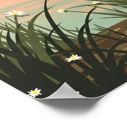 Vintage Conroe Texas Poster (Ecke)