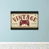 Vintage Controller Limitierte Edition Originalteil Leinwanddruck (Insitu (Holzboden))