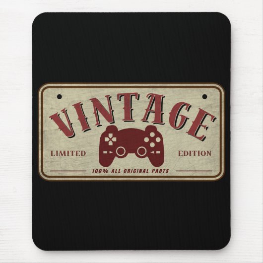 Vintage Controller Limitierte Edition Originalteil Mousepad (Vorne)
