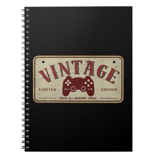 Vintage Controller Limitierte Edition Originalteil Notizblock (Vorderseite)
