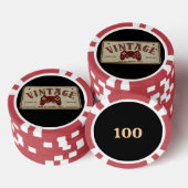 Vintage Controller Limitierte Edition Originalteil Pokerchips (Stapel)