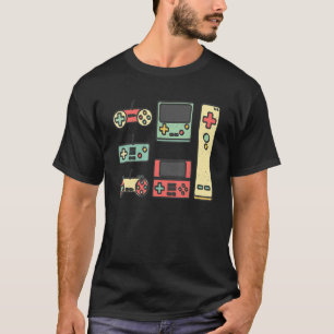 Vintage Controller Spiel Steuere alle Dinge Vid T-Shirt