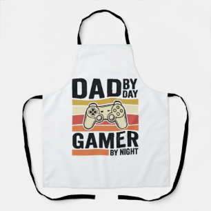 Vintage-Controller-T-Shirt-Design für Dad Gamer_1 Schürze