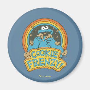 Vintage Cookie Monster Cookie Frenzy Magnet