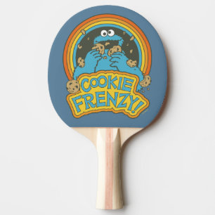 Vintage Cookie Monster Cookie Frenzy Tischtennis Schläger