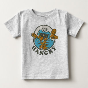 Vintage Cookie Monster Hungrig Baby T-shirt